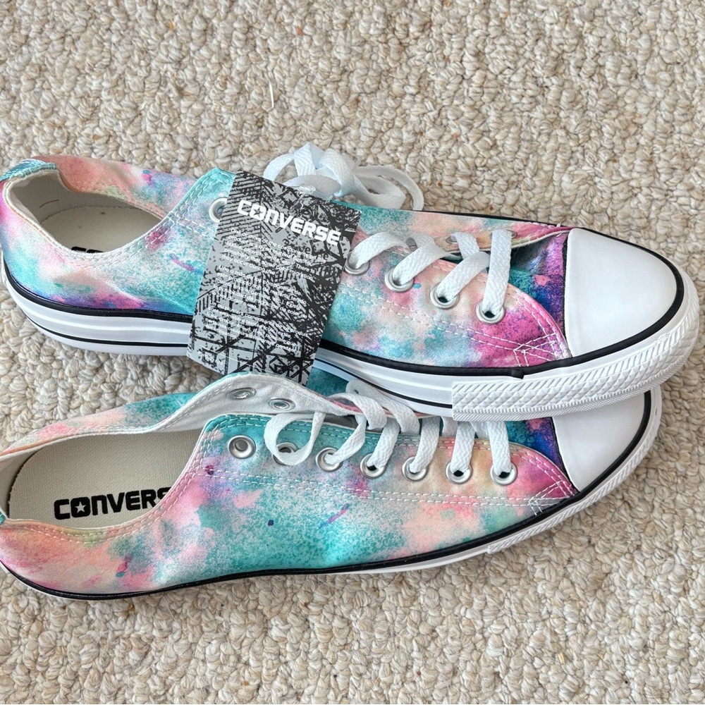 Converse Women's Size 11 Turquoise and Pink Sneakers